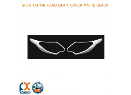 2014 Triton Head Light Cover Matte Black